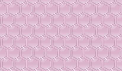 透明な亀甲模様シームレスパターン