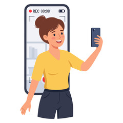 Social Media Marketing Illustration