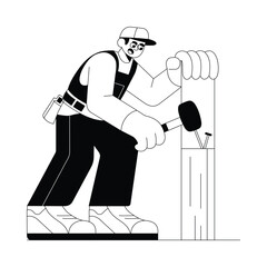 Carpentry  vector illustration Eps 10 File     