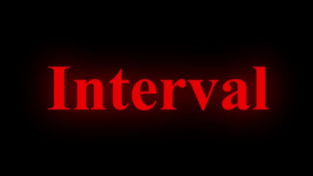 Animated glowing flickering blink interval red  color 