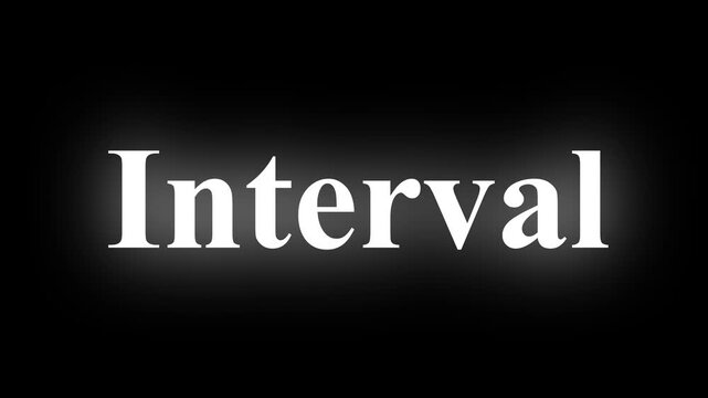 Animated glowing flickering Interval with white color 