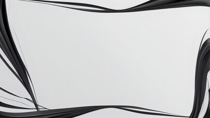 洗練されたシンプルなブラックのラインフレーム