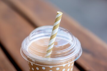 Paper Straw and Plastic Cup Lid, Environmental Sustainability Issue