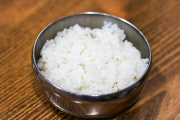 A simple bowl of Steamed White Rice.