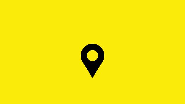 Location icon, location pin pointer on transparent background, alpha channel,
4k video,...