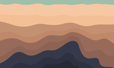 Geological subsurface. Layered of rock and organic strata. Underground oil and gas