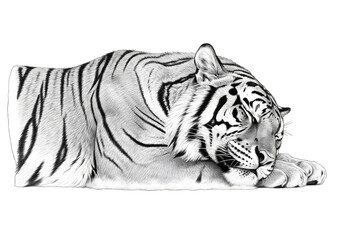 Obraz premium tiger vector illustration