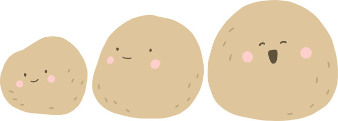 귀여운 감자 캐릭터