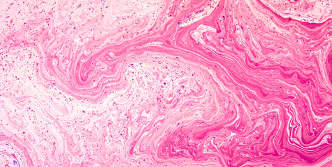 Glossy Copy Space Filled with Vibrant Ink Effects