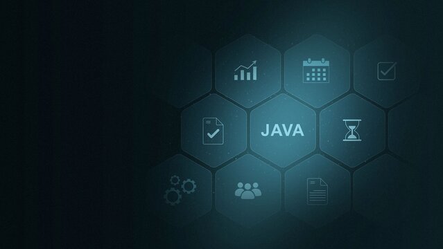Software, web development, programming concept. Programming languages java and program. digital interface on cyan color background. and 3d illustration