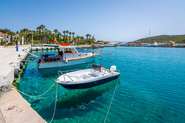 Obraz premium Datca Town coastline view in Turkey