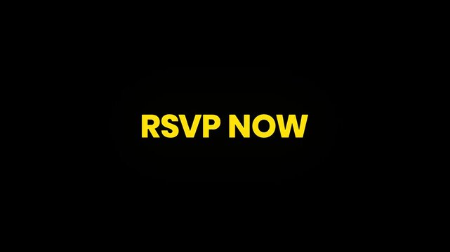 RSVP Now Cinematic Text Morphing Animation 4K Event Invitation Video for Weddings Parties and Corporate Events