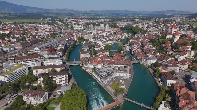 Thun city drone