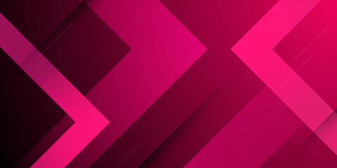 Obraz premium Abstract dark red gradient background with overlap papercut arrow shapes pattern element concept design. Futuristic banner style.