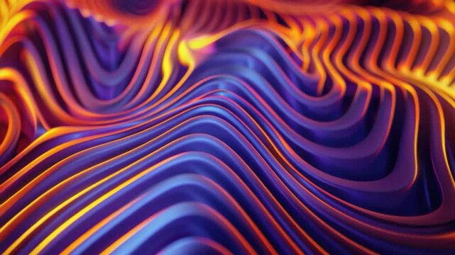 Close-up shot of a vibrant wave pattern with swirling colors and textures