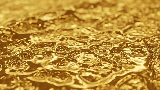 Abstract Molten Gold Texture Background for Luxury and Wealth