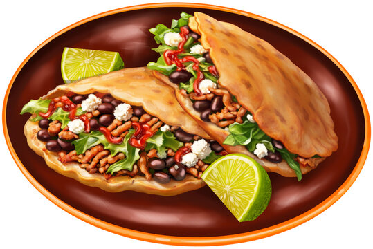 Gorditas Mexican Food Illustration
