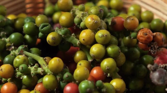 Close-up of ripe peppercorn