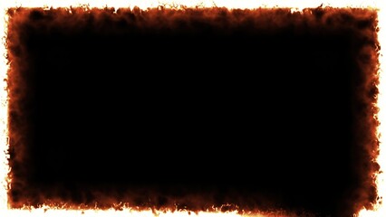 Fiery abstract rectangle