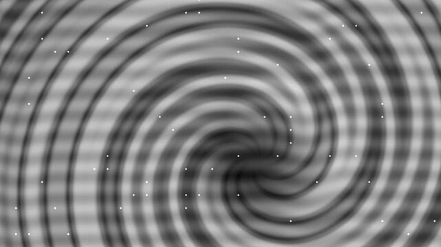black and white spiral pattern with bubbles Animation Motion.