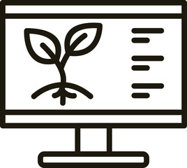 Environmental Sustainability Reporting Line Icon