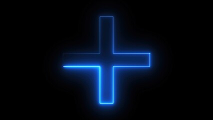 Obraz premium Plus neon sign