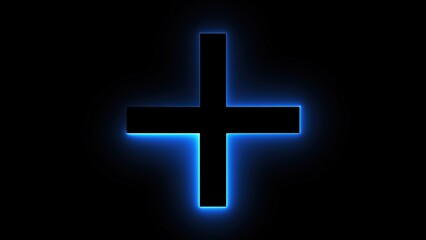 Fototapeta premium Plus neon sign