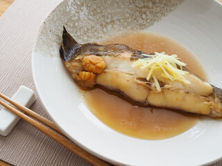 子持ちカレイの煮つけ