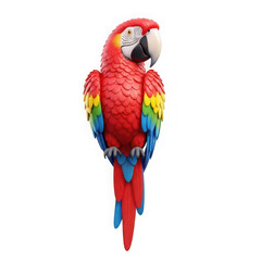 Fototapeta premium A colorful parrot with a long tail and vibrant feathers