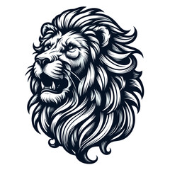 Lion head vector and illustration.