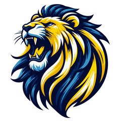 Lion head vector and illustration.