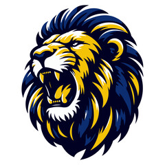 Lion head vector and illustration.