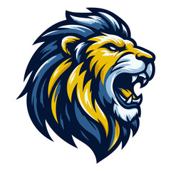 Lion head vector and illustration.
