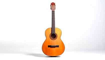 Naklejka premium acoustic guitar isolated on white