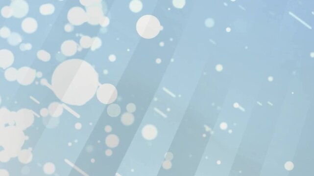 Abstract background light particles shimmering circles bokeh effect blue animation soft glow