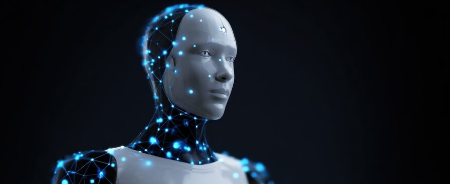 humanoid ai robot with exposed links showcasing a cutting-edge style