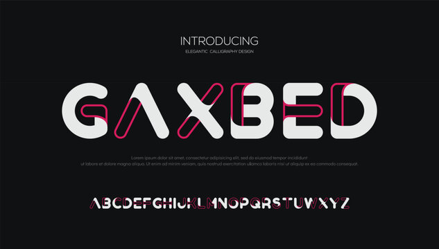 Abstract modern colored alphabet letters with triangle symbol, flat cartoon style vector lowercase alphabet for creative logo, awesome monogram and lettering. 
