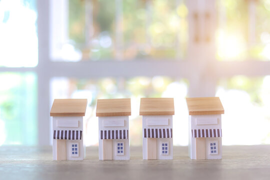 Close-up wooden franchise business store for franchising to growth branch expansion and business banking loan or consumer resources service.