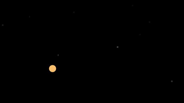 Betelgeuse and Sun Scale Comparison Diagram. 3d Animation