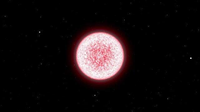 Proxima Centaury Star. 3d animation