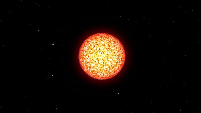 Proxima Centaury Star. 3d animation