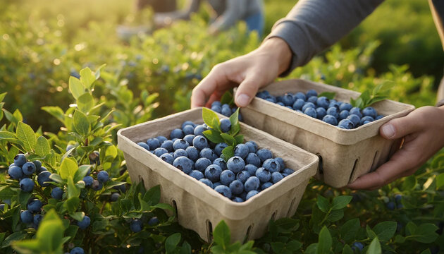 Sustainable farming and organic berry production process