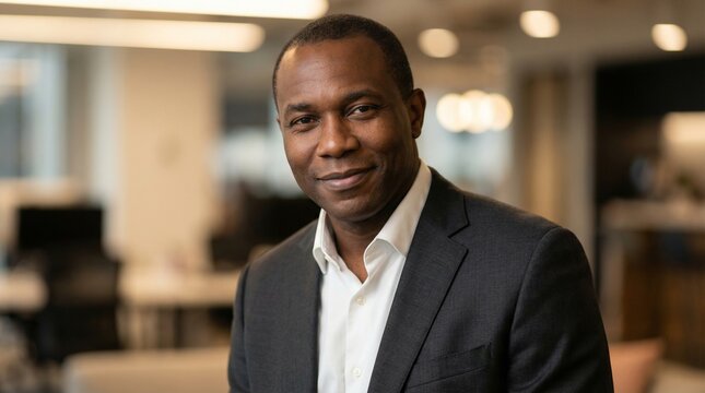 Modern Global Business Success: Diverse Team, Leadership & Office