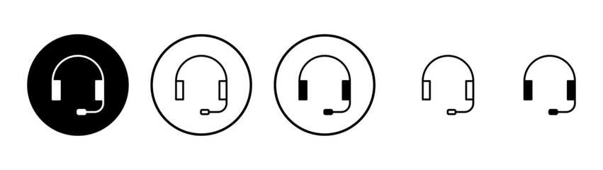 Headphone icon vector. Headvector sign and symbol