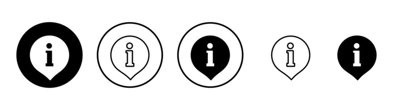 Information sign icon vector. about us sign and symbol. question mark icon