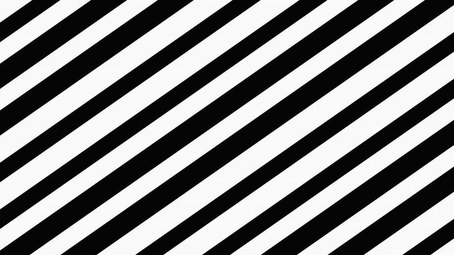 Stripes glide across a luminous white field