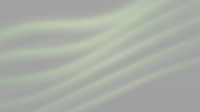 Green and white ribbons swirl dynamically against a clean background