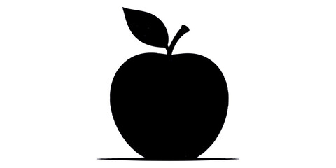 Fresh ripe green apple vector illustration with a leaf isolated on a white background, a healthy organic fruit symbol for diet and vegetarian food art