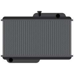 Fototapeta premium car radiator, engine cooling system.