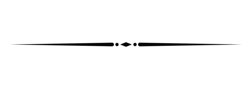 Elegant ornamental horizontal divider